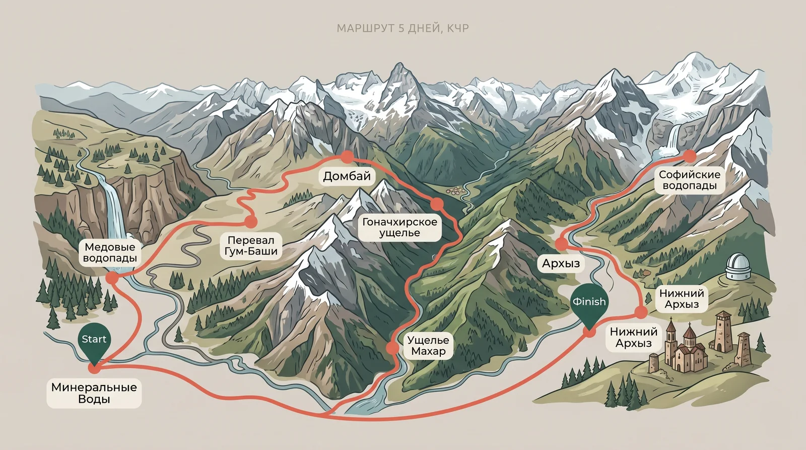 Карта маршрута: Минеральные Воды — Минеральные Воды